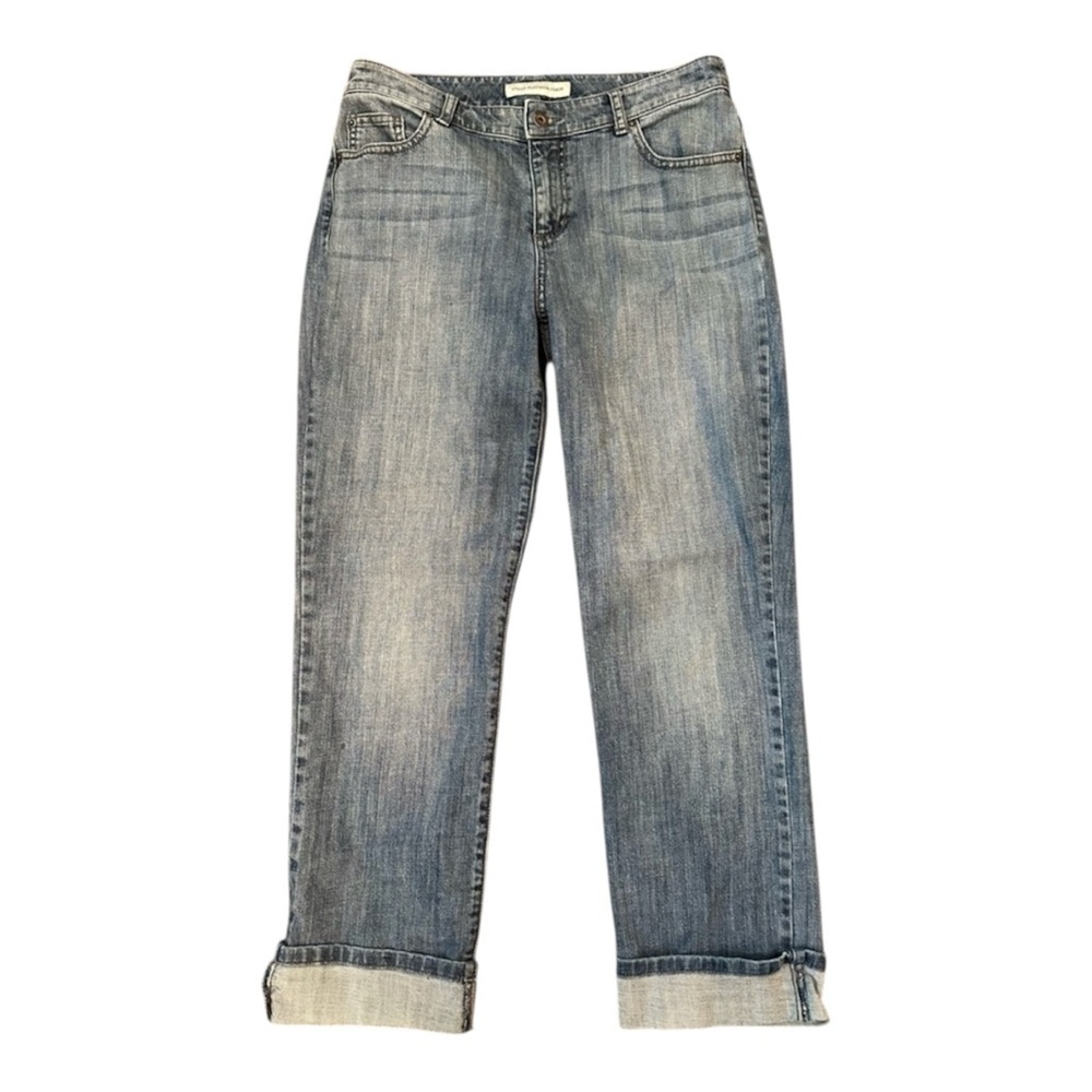 Chico's Platinum Denim 1 Short (sz 8) Y2K jeans